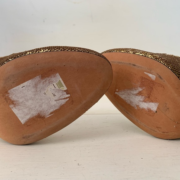 👠Report Signature Gold Sequins heel - Picture 6 of 7